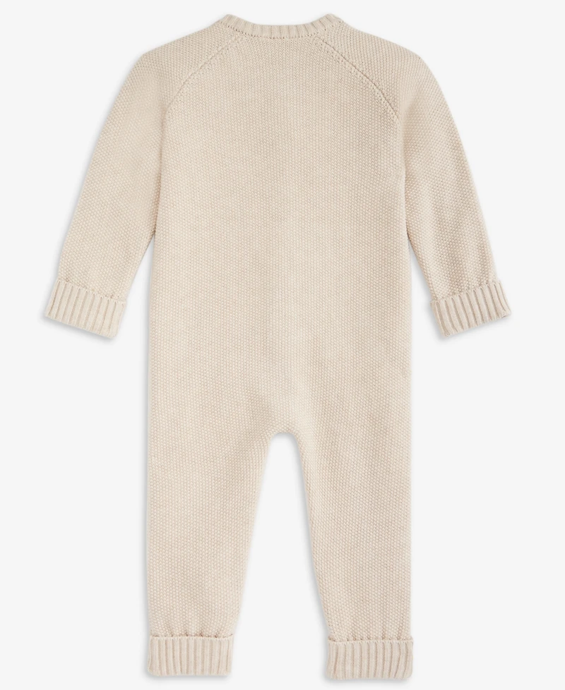 First Impressions Baby Cotton Long-Sleeve Sweater Romper, Created for Macy's
