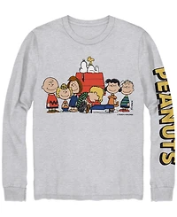 Hybrid Men's Long Sleeves Peanuts One of The Gang Graphic T-Shirt