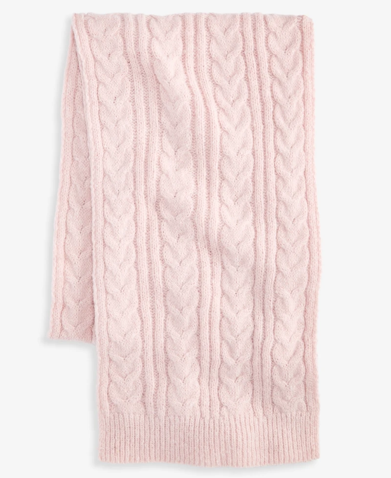 Style & Co Women's Solid Cable Knit Scarf, Macy's Exclusive