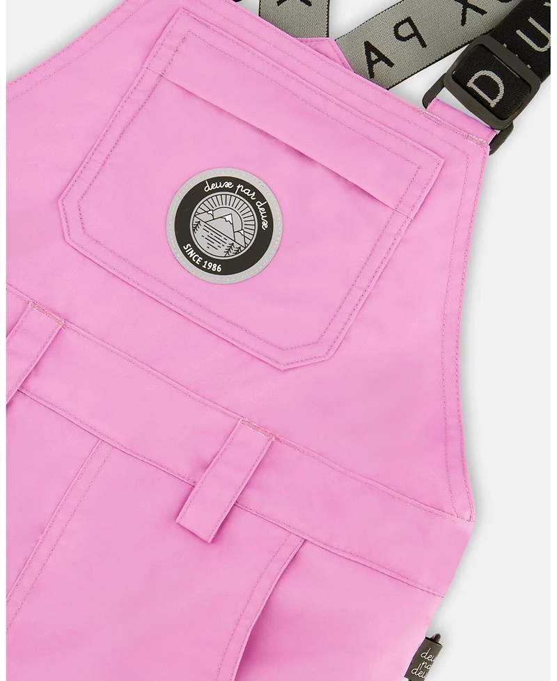 Deux par Girl Solid Play Overall Snow Bib Purple - Child