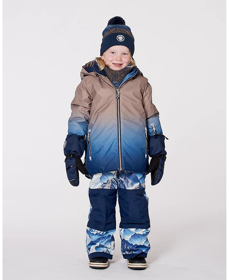 Deux par Boy Two-Piece Play Snowsuit Blue Mountains