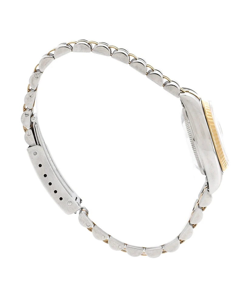 Pre-Owned Rolex Oyster Perpetual Datejust Automatic Watch in Stainless Steel and Gold with Diamond Markers 26mm