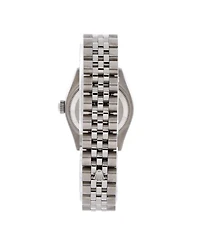 Pre-Owned Rolex Oyster Perpetual Datejust Automatic Watch in Stainless Steel and White Gold with Diamond Markers 26mm