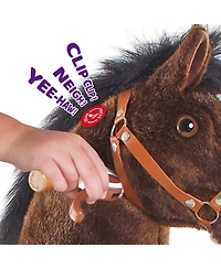 PonyCycle Ride-on Horse Chocolate Model U Size 4 for 4-7 Years