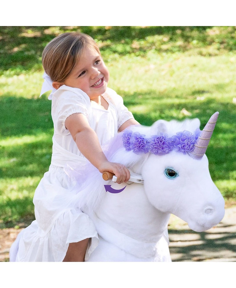 PonyCycle Ride-on Unicorn Purple Model X Size 3 for 3-4 Years