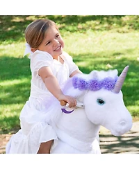 PonyCycle Ride-on Unicorn Purple Model X Size 3 for 3-4 Years