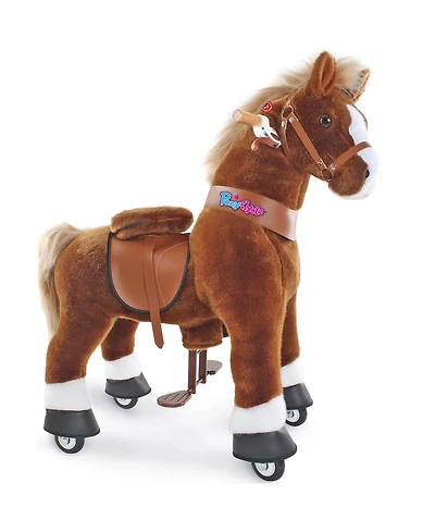PonyCycle Ride-on Horse Brown Model U Size 4 for 4-7 Years