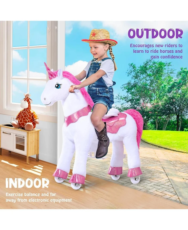 PonyCycle Ride-on Unicorn Model E Size 4 for 4- Years