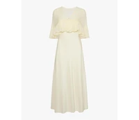 WeWoreWhat Ruffle Shawl Collar Maxi Dress