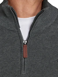 Raging Bull Men's Quarter Zip Cotton/Cashmere Knit