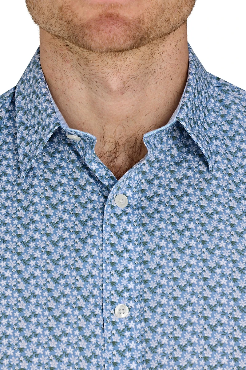Raging Bull Men's Short Sleeve Cotton Poplin Shirt