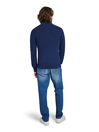 Raging Bull Men's Quarter Zip Cotton/Cashmere Knit