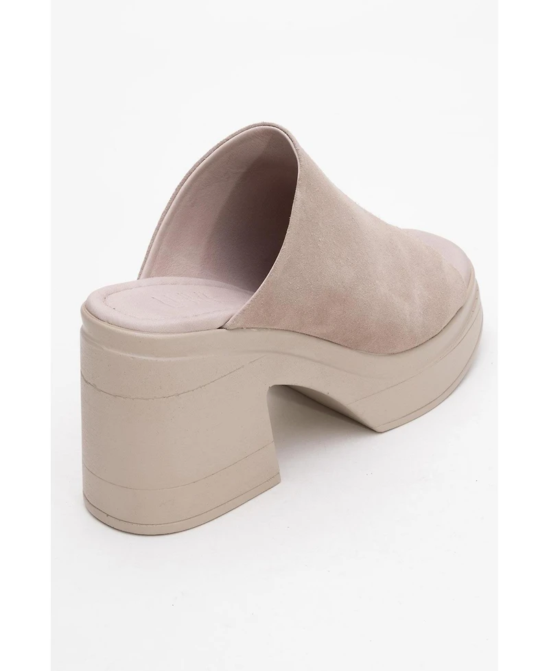 Forever & Always Shoes Nola Leather Platform Mules (Women)