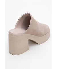 Forever & Always Shoes Nola Leather Platform Mules (Women)