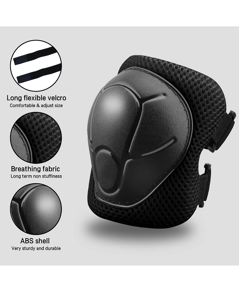 Gyroshoes Kids Protective Gear Set Knee Pads for 3-14 Years Toddler and Elbow with Wrist Guards 3 1 Skating Cycling Bike,Biking