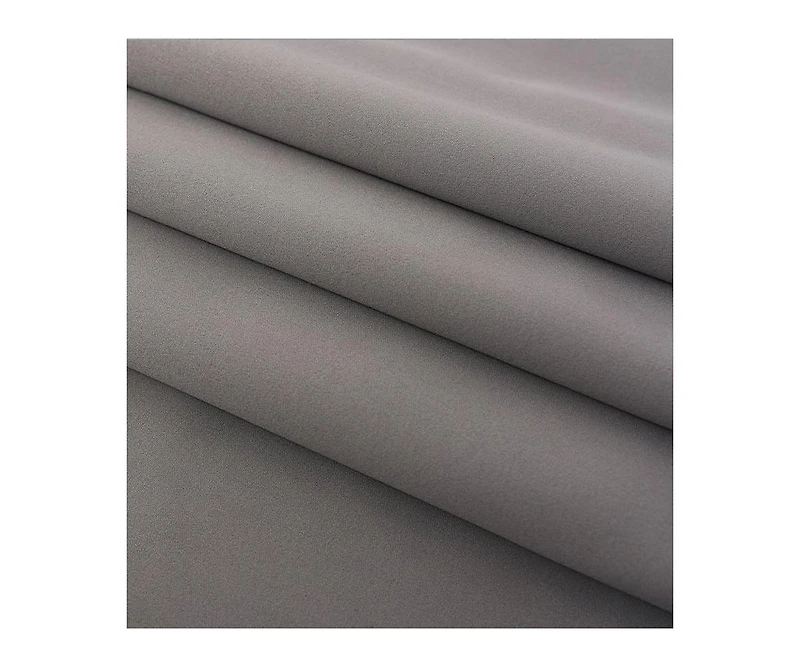 Kate Aurora 100% Hotel Blackout Thermal Insulated Grommet Curtains (2 Pack