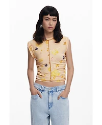 Desigual Women's Lyocell floral T-shirt