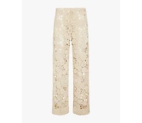 WeWoreWhat Women's Pull On Crochet Pant