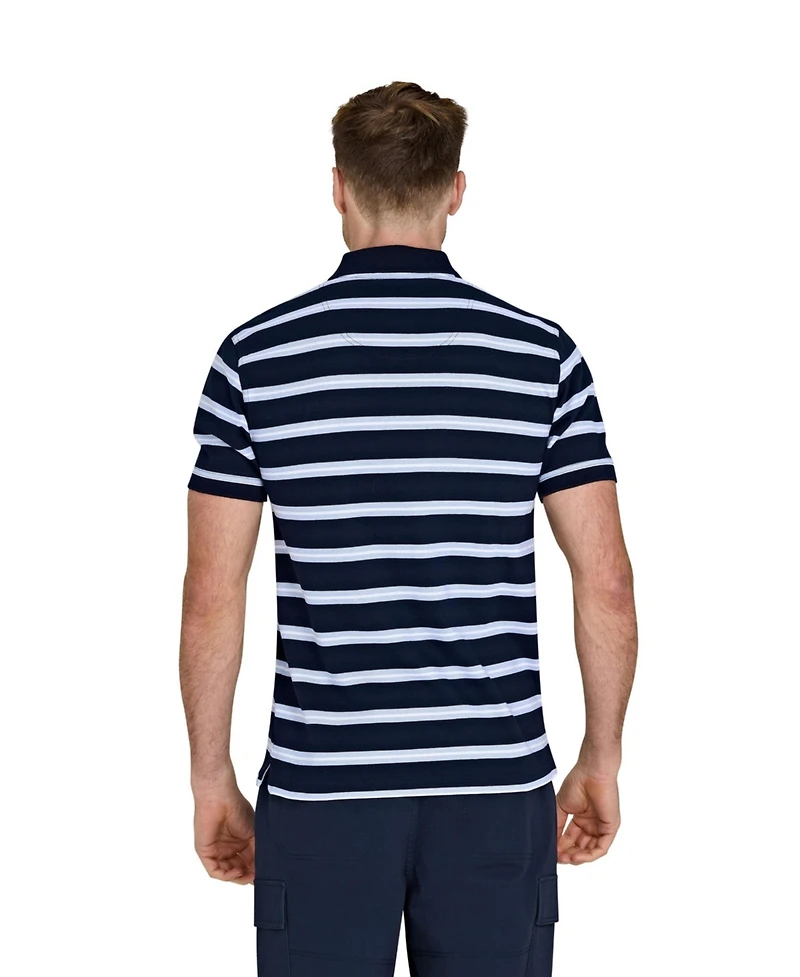Raging Bull Big & Tall Triple Stripe Birdseye Polo