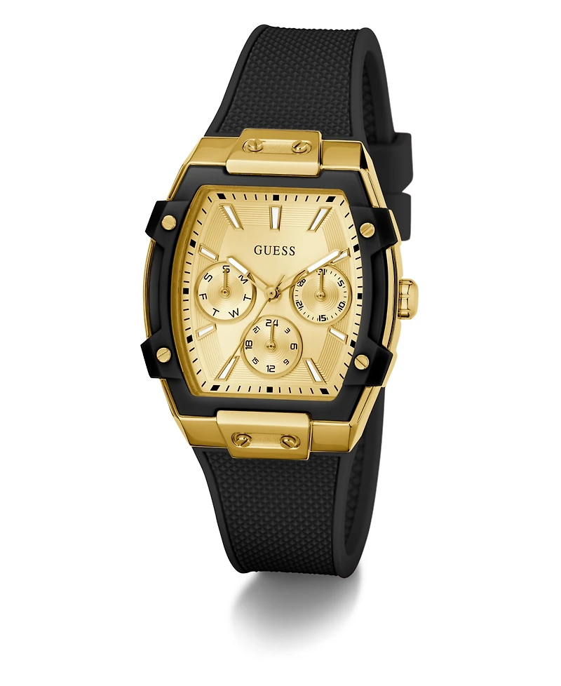 Guess Women's Black Gold Tone Multi-function Watch, 35mm