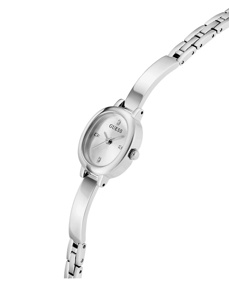 Guess Women's Silver Tone Analog Watch, 21mm