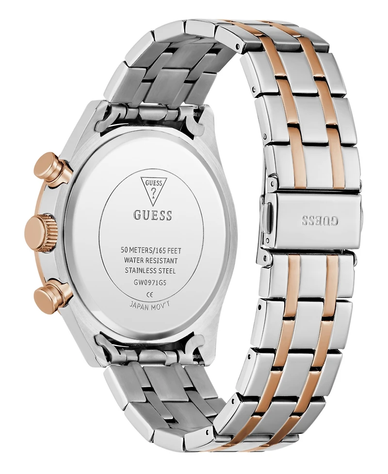 Guess Men's Two-Tone Multi-function Watch, 44mm