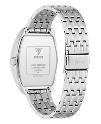 Guess Men's Silver Tone Multi-function Watch, 38mm