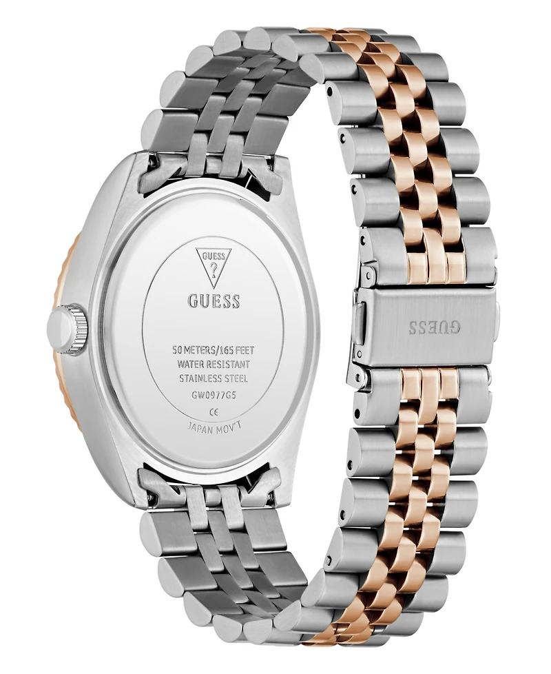 Guess Men's Two-Tone Multi-function Date Watch, 42mm