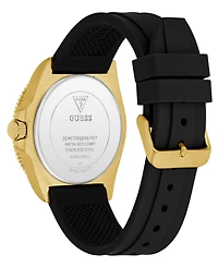 Guess Men's Black Gold Tone Analog Watch, 41mm