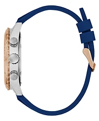 Guess Men's Blue Two-Tone Chronograph Watch, 45mm