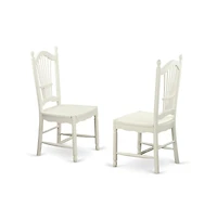 East West Furniture 3 Pc Kitchen nook Dining set-Table and 2 Dining Chairs