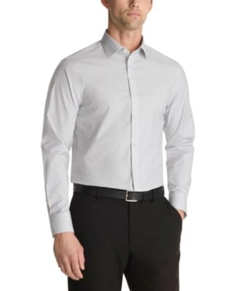 Calvin Klein Mens Dress Shirt Regular Slim Fit