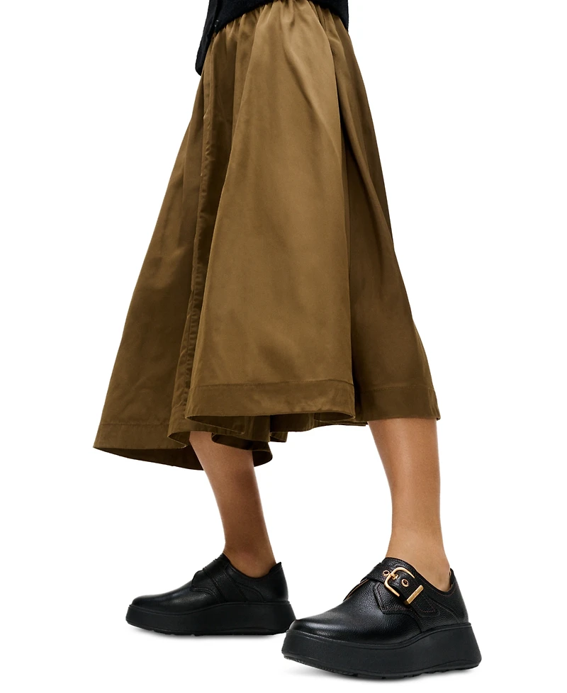 FitFlop Women's F-Mode Stitch Tumbled-Leather Monk Shoes