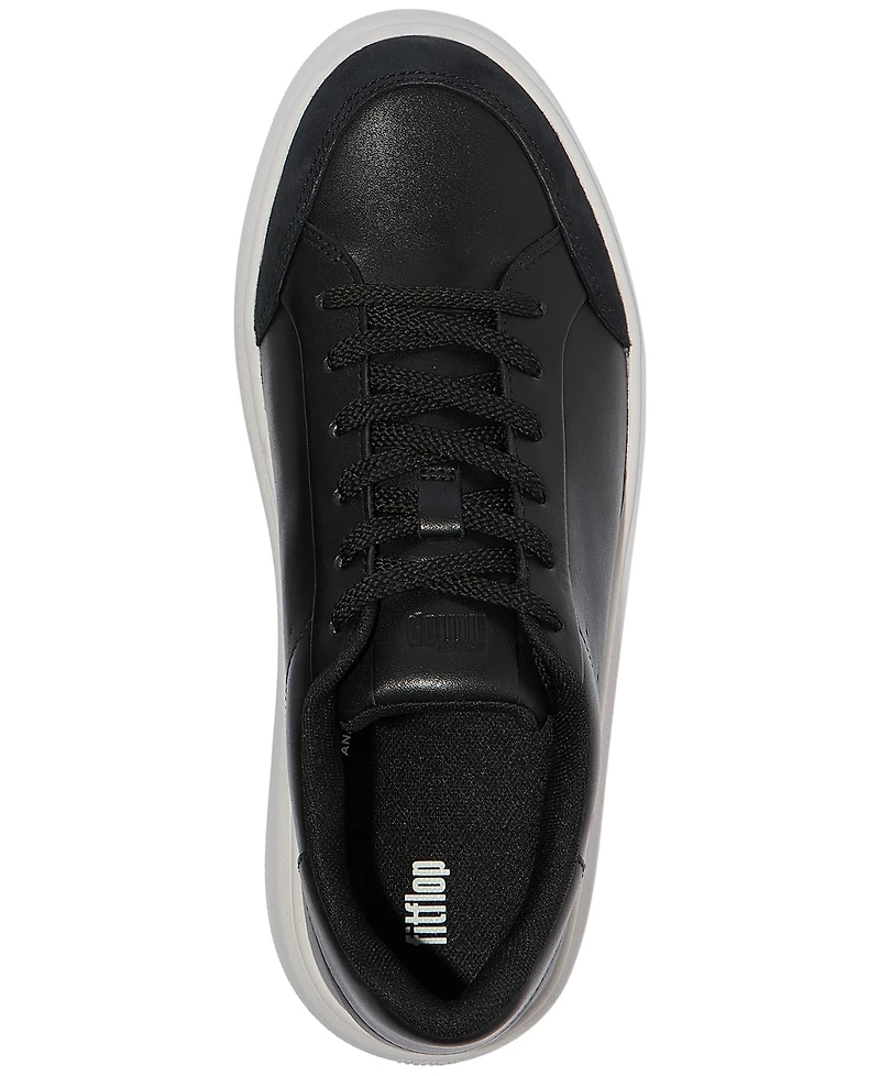 FitFlop Women's Rtg Leather Suede Sneakers
