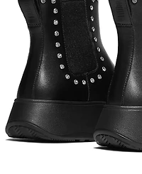 FitFlop Women's F-Mode Gem-Trim Leather Chelsea Booties