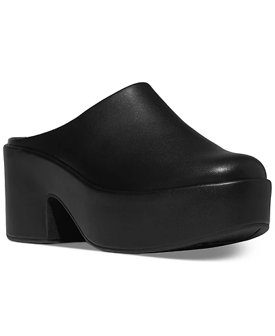 FitFlop Women's Platforms Leather Heeled Mules