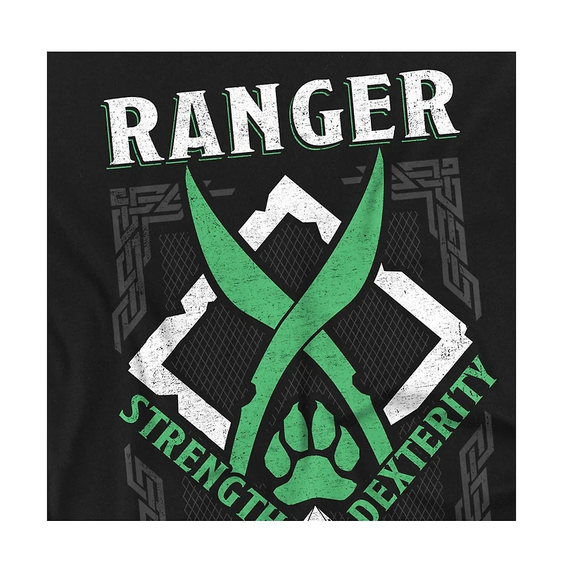Logovision Men's Dungeons Dragons Ranger Strength Dexterity T-Shirt