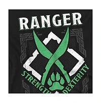 Logovision Men's Dungeons Dragons Ranger Strength Dexterity T-Shirt