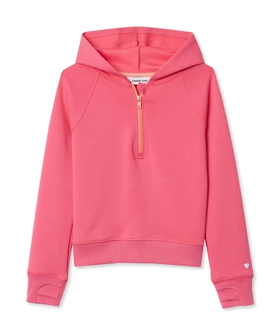 Lands' End Girls Plus Active Quarter Zip Sweatshirt