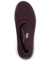 FitFlop Women's Super-q Crystal-Trim Knit Ballerina Flats