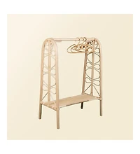 Momiji - Handcrafted Rattan Belle Montessori Kids Clothes Rack - Wicker