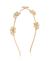 Ettika Gold Tone Petals Headband