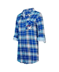 Concepts Sport Women's Royal Buffalo Bills Ashford Plaid Knit Nightshirt