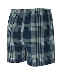 Concepts Sport Men's Navy Dallas Mavericks Region Flannel Boxer Shorts