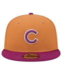 New Era Men's Brown/Purple Chicago Cubs Color Pack Two-Tone 9FIFTY Snapback Hat