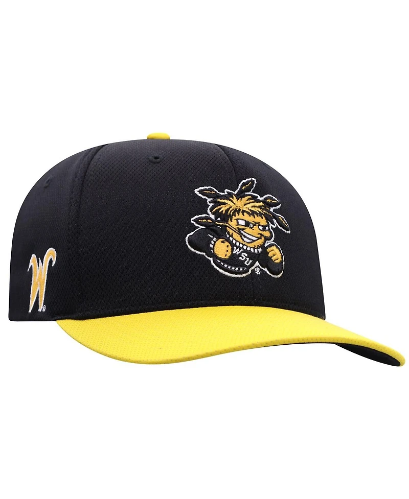 Top of the World Men's Black/Yellow Wichita State Shockers Reflex Two-Tone Flex Hat