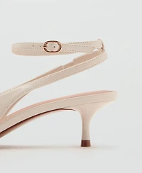 Mango Women's Kitten-Heel Pointed Shoes