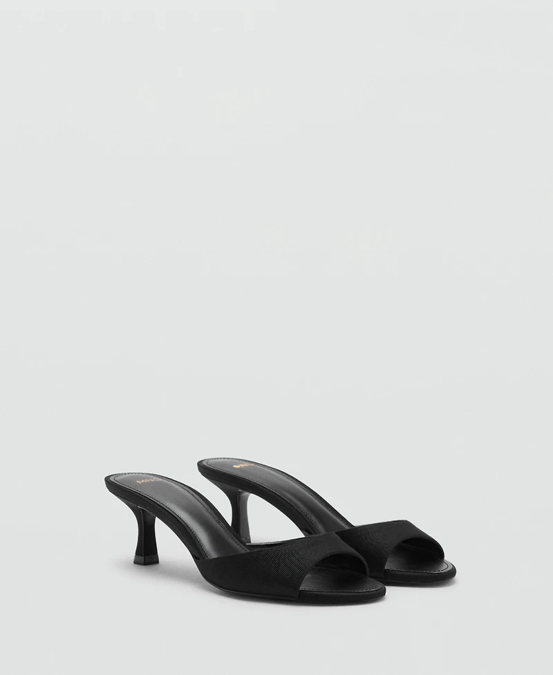 Mango Women's Kitten-Heel Strap Sandals