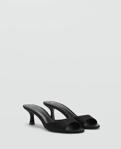 Mango Women's Kitten-Heel Strap Sandals