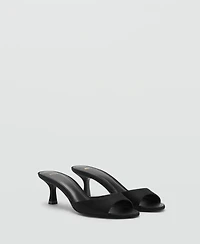 Mango Women's Kitten-Heel Strap Sandals